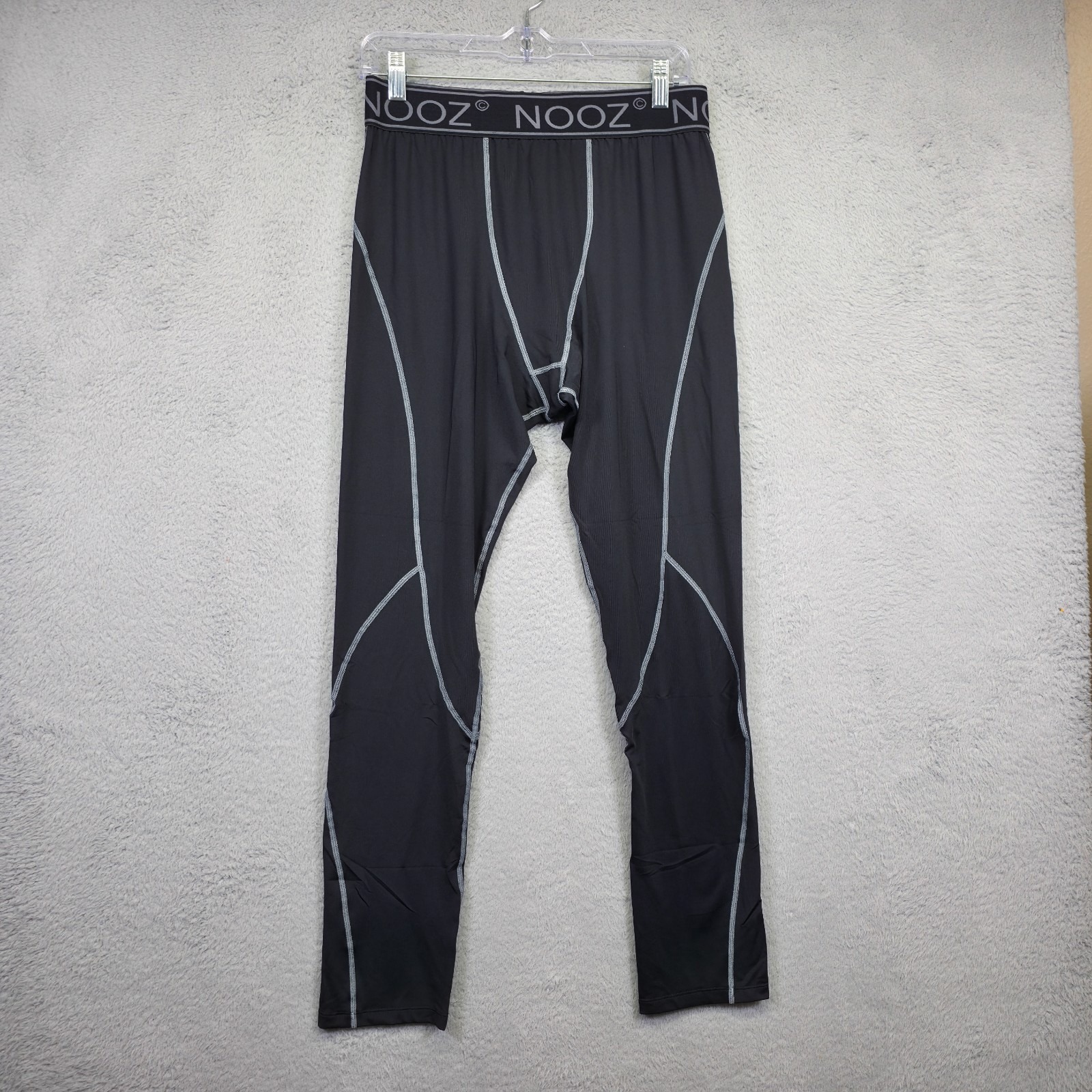 Nooz Leggings Men 3xl Black Compression Baselayer Active Performance Stretch Nwt